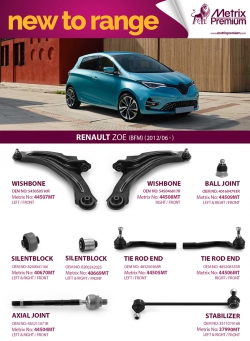 METRIX PREMIUM NEW TO RANGE RENAULT ZOE (BFM) (2012/06 - )